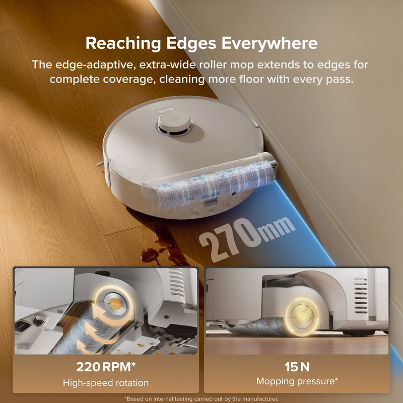 Roborock Qrevo Curv 2 Flow Roller Mop Robot Vacuum With Multifunctional Dock