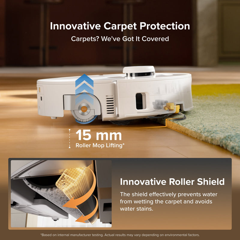 Roborock Qrevo Curv 2 Flow Roller Mop Robot Vacuum With Multifunctional Dock