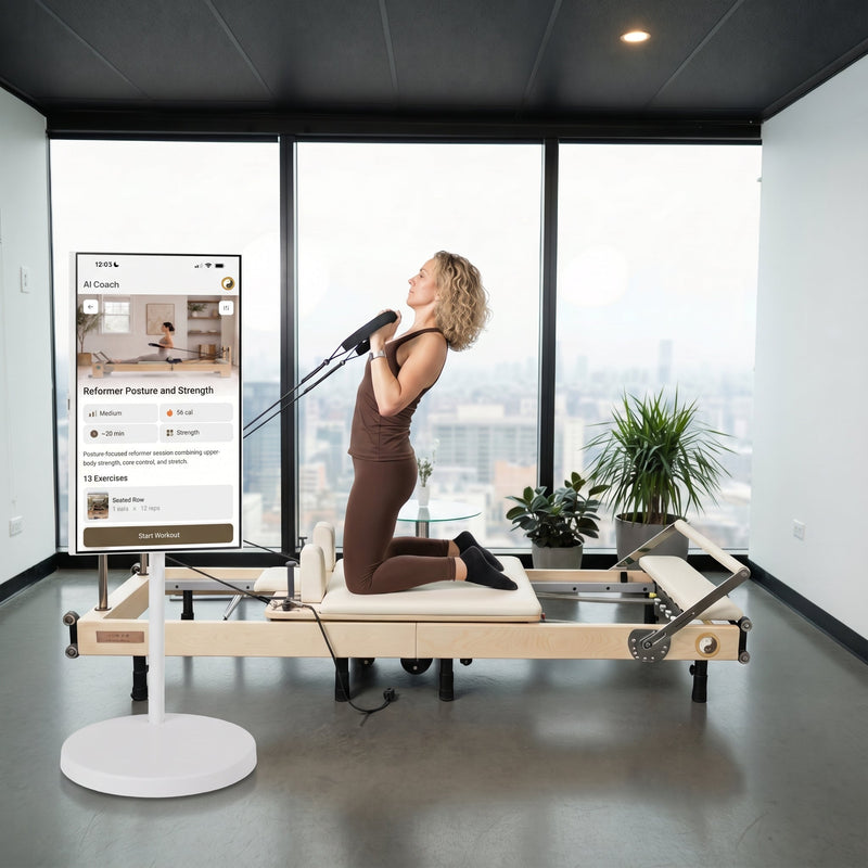 With Large Smart Screen - Janet Elite 2.0 – Foldable Pilates Reformer - RE015