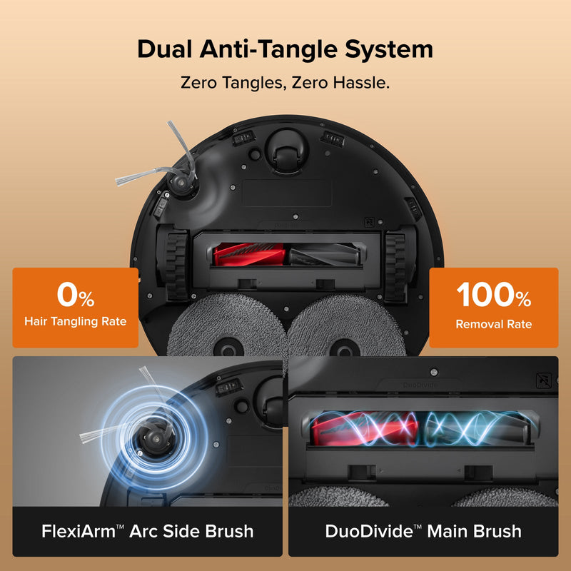 Roborock Qrevo Edge 2 - 25,000 Pa HyperForce™  Suction & Dual Anti-Tangle System