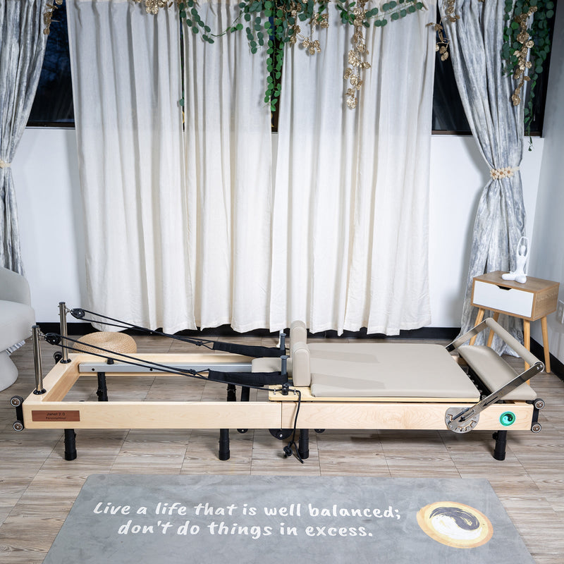 With Large Smart Screen - Janet Elite 2.0 – Foldable Pilates Reformer - RE015